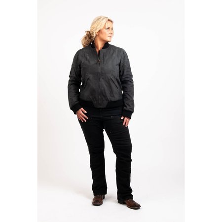 Dovetail Workwear Evaleen Trucker Jacket - Dark Grey L DWF19OW3-021-L